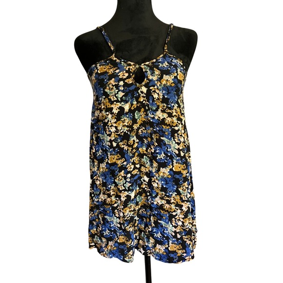 For Love And Lemons Camisole Adjustable Straps Keyhole Neckline‎ Floral Xsmall - Picture 1 of 8